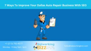 7 Ways To Improve Your  Dallas Auto Repair Business With SEO